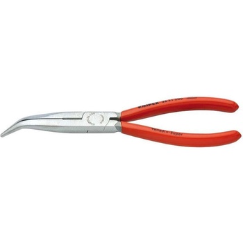 Polkruhové kliešte s čepeľami (so zobáčikom) 200 mm KNIPEX 26 21 200 - leštená hlava, plastové puzdrá 26 21 200