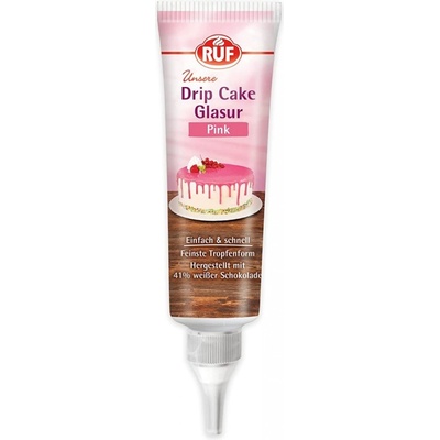 Ruf Drip Cake glazura růžová 125 g