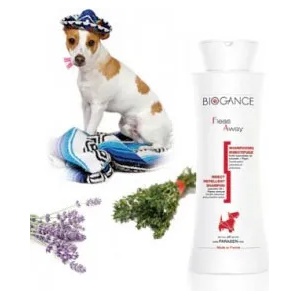 BIOGANCE Fleas away shampoo - репелентен шампоан 250мл