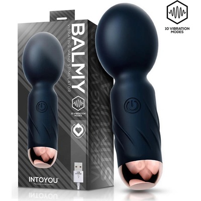 INTOYOU Balmy Vibrating Wand Stimulator Black