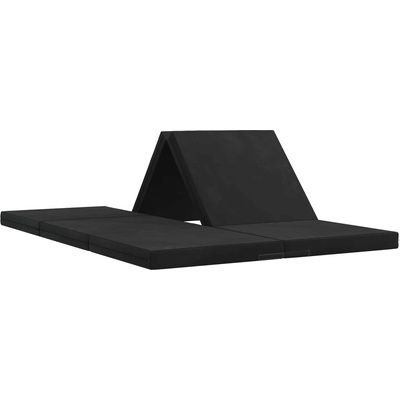 vidaXL Сгъваем диван легло 140 x 67 x 45 см Черно (900279)