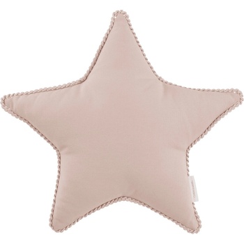 Cotton and Sweets Boho vankúš hviezda s bublinkami púdrovo ružová 50cm