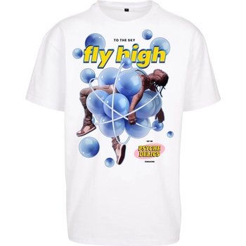 Mister Tee Тениска Psychadelic Oversize Tee white XXLUB-MT2424-00220 - Тъмносив, размер S