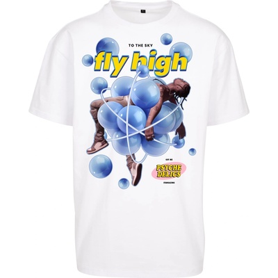 Mister Tee Тениска Psychadelic Oversize Tee white XXLUB-MT2424-00220 - Тъмносив, размер S