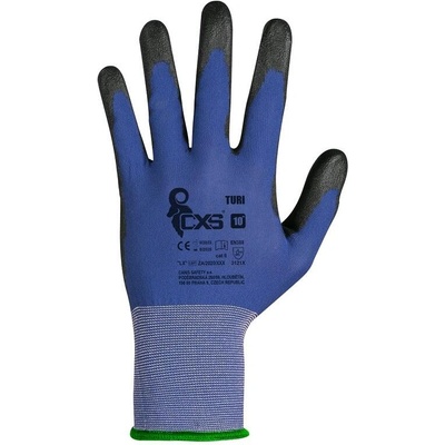 CANIS SAFETY a. s Cxs turi / Ръкавици полупотопени в pu - синьо/черно 8 (344006100008)