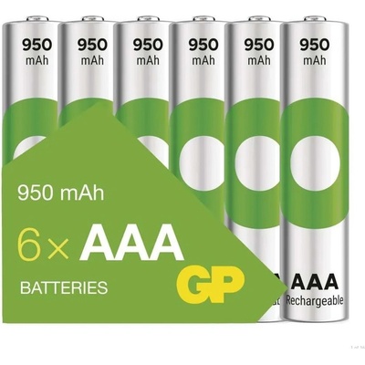 GP ReCyko AAA 950mAh 6ks 1032126090 – Zbozi.Blesk.cz