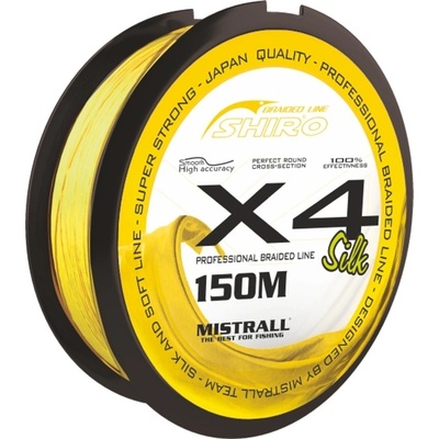 Mistrall šňůra Shiro braided line X4 150m 0,25mm fluo