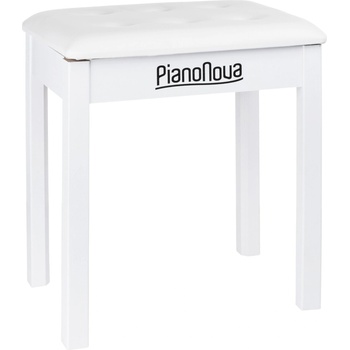 Pianonova Bookcase Дървена табуретка за пиано White (BCPS2025WH)