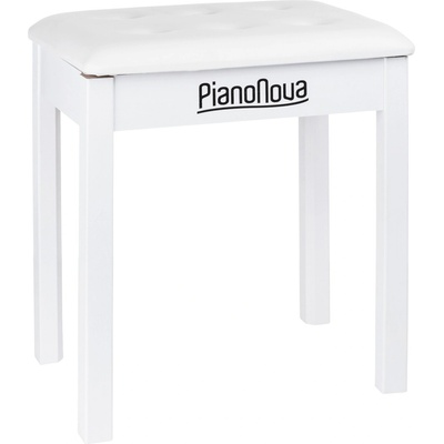 Pianonova Bookcase Дървена табуретка за пиано White (BCPS2025WH)