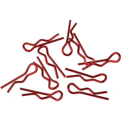 Xceed 103106 small body clip 1/10 metallic red 10