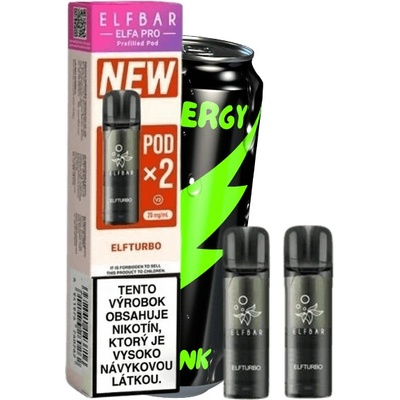 ELFBAR ELFA PRO V2 Pod 2Pack ELFTURBO 2000 potiahnutí