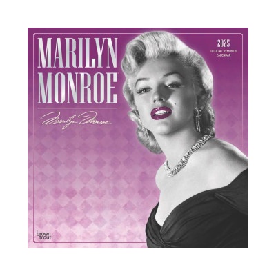 Marilyn Monroe Official 12 X 24 Inch Monthly Square Wall Foil Stamped Cover Plastic Free 2025