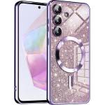 Techsuit Калъф за Samsung Galaxy A35 5G - Techsuit - Луксозен брокат MagSafe - Светло лилав (KF2335232)