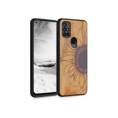 Pouzdro Kwmobile Dřevěné OnePlus Nord N10 5G žluté