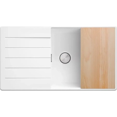 Твоят Стил Бяла кухненска мивка от гранит Копенхаген 60 Top 900х500