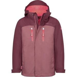 TROLLKIDS Детско 3-в-1 яке Trollkids Girl's Bryggen 3in1 Jacket 3-in-1 jacket - Frozen Berry / Deep Ruby - размер 122 (EU) (703-2231-1716)