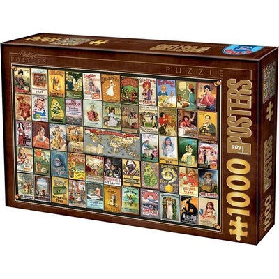 D-Toys Travel Posters 1000 dielov