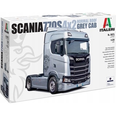 ITALERI Model Kit truck 3971 Scania S770 4x2 Normal Roof Grey Cab 1:24