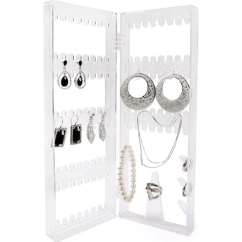 Compactor organizér na drobné šperky čirý plast