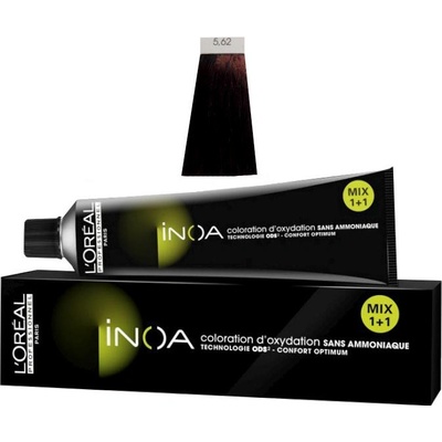 L'Oréal Inoa 2 barva na vlasy 5,62 hnědá světlá červená duhová 60 g