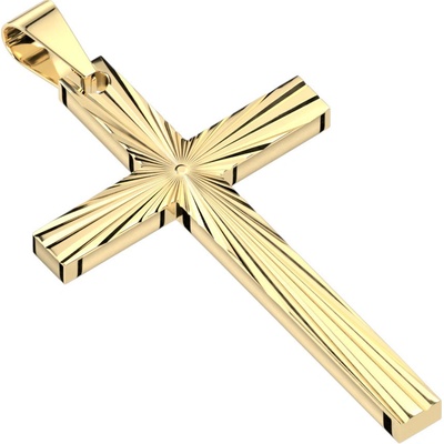 Steel Edge Přívěsek křížek z chirurgické oceli řetízek SESP7202