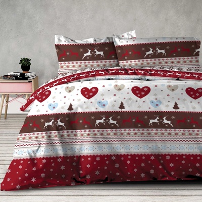 Xpose flanel povlečení SANTA 140x200 70x90 – Zboží Dáma