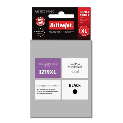 Compatible Мастило Activejet AB-3219BNX (заместител за Brother LC3219Bk XL, Supreme, 65 ml, черно) (AB-3219BNX)