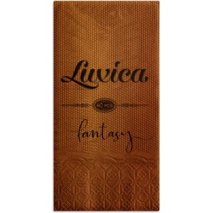 Luxica® Fantasy салфетки Теракота с дискретен релеф и фин бордюр 2 слоя | 40 броя Сгъвка 1/8 (22929292929)