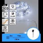 Aigostar - Соларен LED гирлянд 200xLED/8 режима 22m IP65 студена бяла светлина 800 mAh (AI2888)
