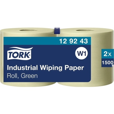 Tork 129243 W1 dvouvrstvá zelená 1500 útržků