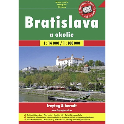 Bratislava a okolie 1:14 000 1:100 000