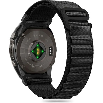 Tech-Protect Текстилна каишка за Garmin Fenix 5 / 6 / 6 Pro / 7 / 8 (47mm) / E от Tech-Protect Nylon Pro - Черен (5906302377145)