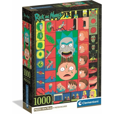 Clementoni Rick a Morty Totálny úlet 1000 dielov