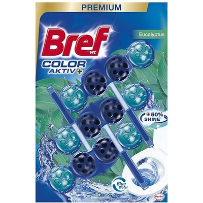 Bref Ароматизатор за тоалетна Color Active, евкалипт, 3 х 50 g