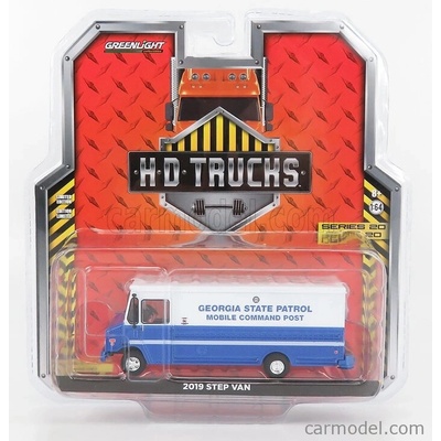 Greenlight Truck Step Van Georgia State Patrol Mobile Command Post Police 2019 Modrá Met Bílá 1:64