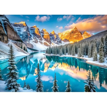 EUROGRAPHICS - Puzzle Lake Morraine in Winter - 1 000 piese