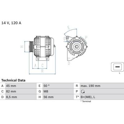 generátor BOSCH 0 986 041 740