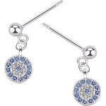 Silenti Jewelry Сребърни обеци "Назар