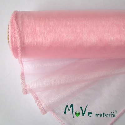 Organza světle růžová š. 35 cm/ 1m