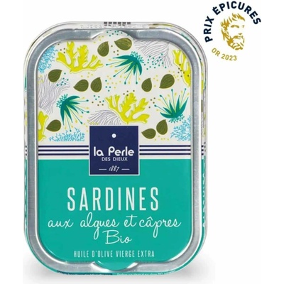 La Perle Des Sieux Sardinky s morskými riasami a kaparami 115 g