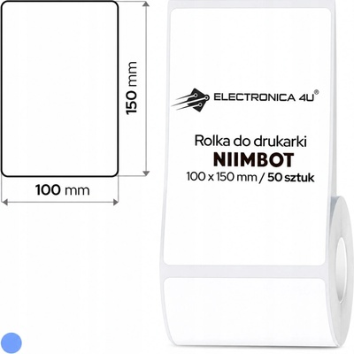Samolepicí štítky, termální samolepky do tiskárny Niimbot B4, 100x150 mm