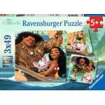 Ravensburger - Puzzle 3x49 Brave Moana: Born to Travel - 40 - 99 piese