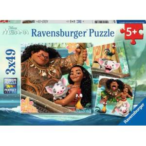 Ravensburger - Puzzle 3x49 Brave Moana: Born to Travel - 40 - 99 piese