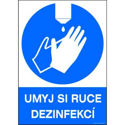 RAFO Samolepka Umyj si ruce dezinfekcí Velikosti: A4 (21 x 30 cm)