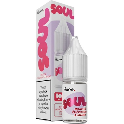 Klarro Soul Salts Mrazené Čučoriedky a Maliny 10 ml 20 mg