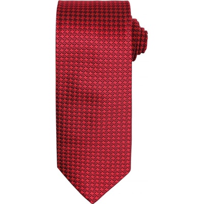 Premier Workwear Kravata so šachovnicovým vzorom červená