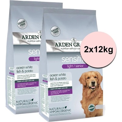 Arden Grange Sensitive light/senior 2 x 12 kg