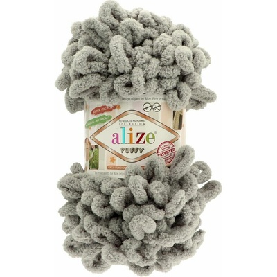 Alize Puffy 496 svetlo sivá
