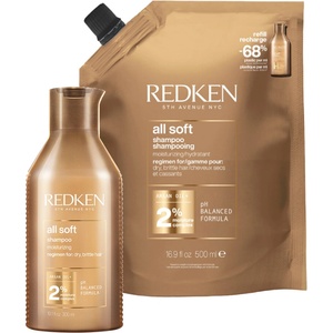 Redken All Soft Shampoo 300 ml + Refill 500 ml