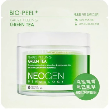 Neogen Bio-Peel+ Gauze Peeling Green Tea ексфолиращи тампони за лице за освежаване и хидратация